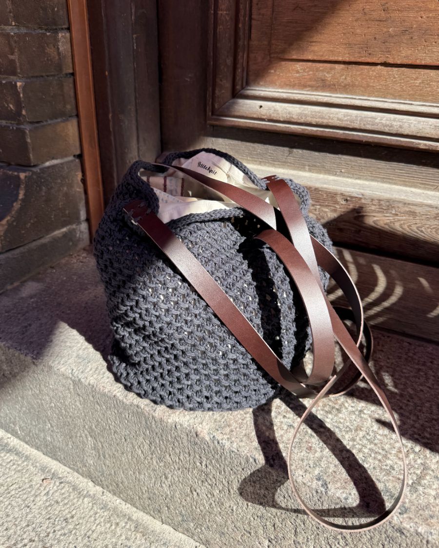 Mørkebrune læderstropper til French Market Bag