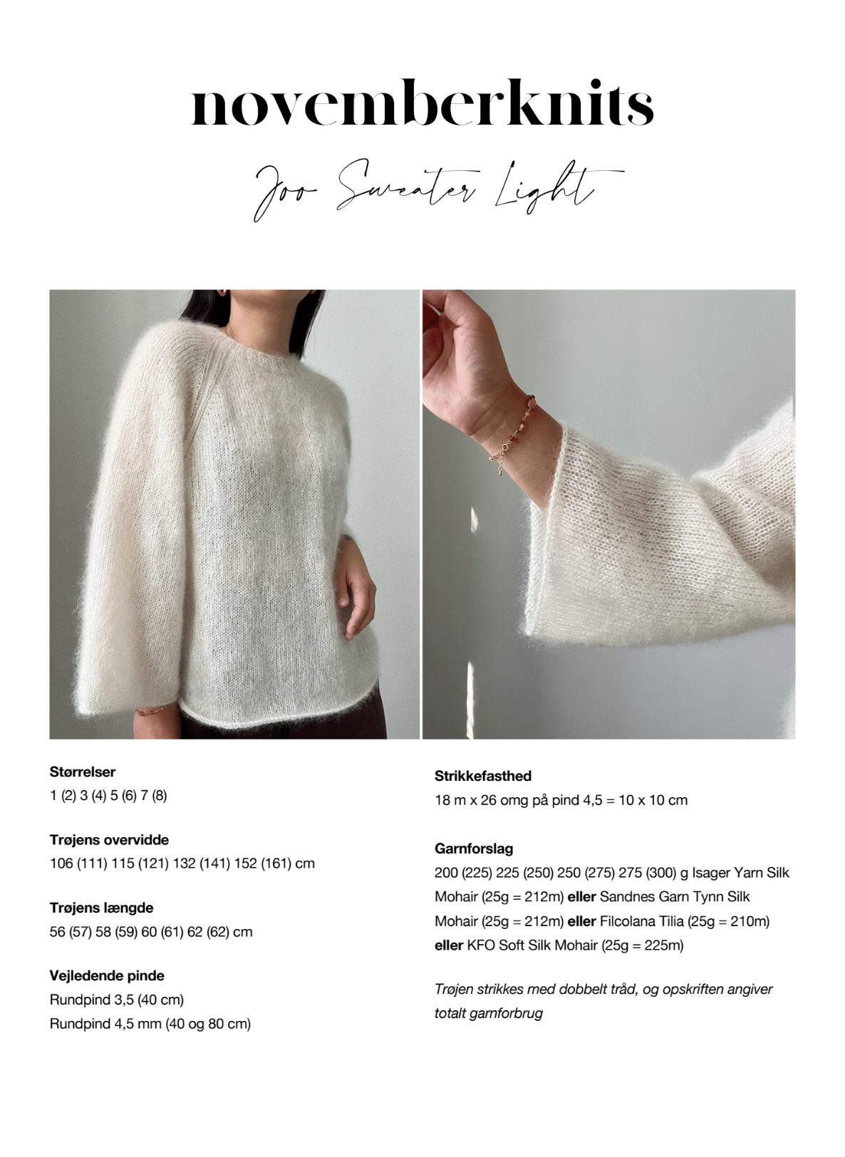 Opskrift: Joo Sweater Light