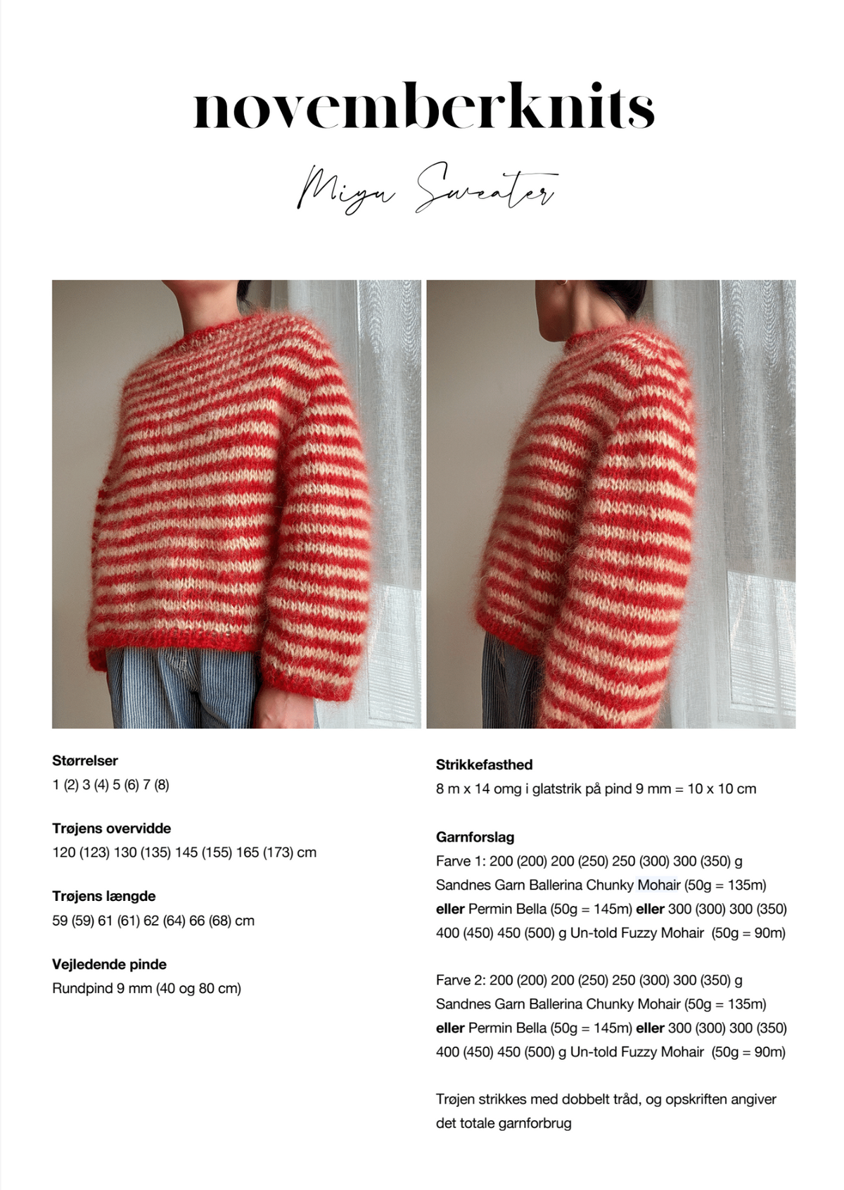 Opskrift: Miyu Sweater